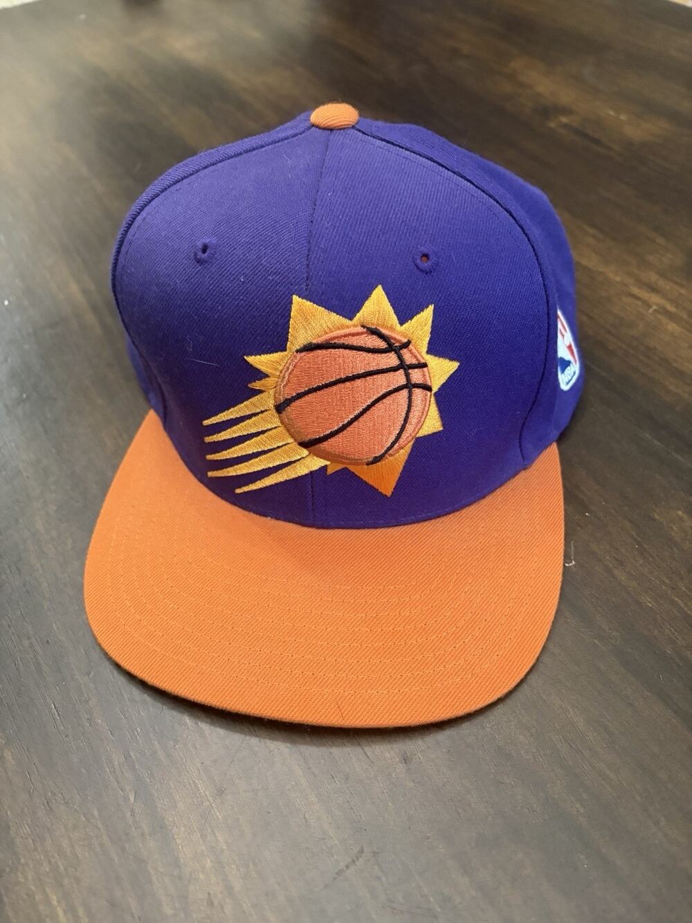 Phoenix Suns Mitchell & Ness Snapback Hat Cap Purple Orange NBA OSFA